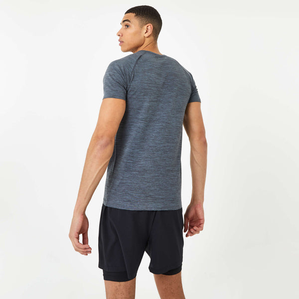 Everlast Men's Seamless Logo T-Shirt Grey