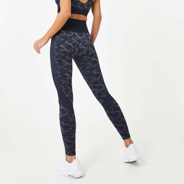 Everlast Women's Seamless Camo Leggings Navy