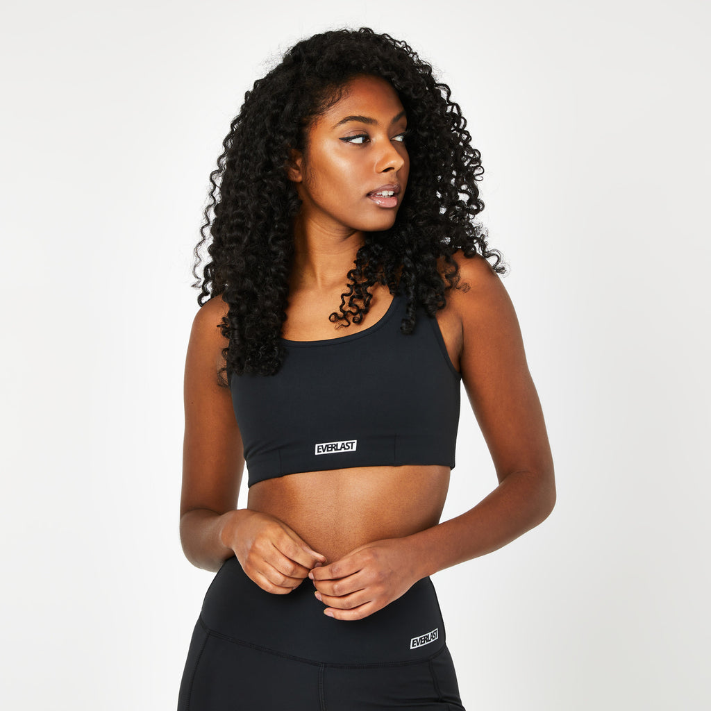 Everlast Women's Medium Support Sports Bra Black