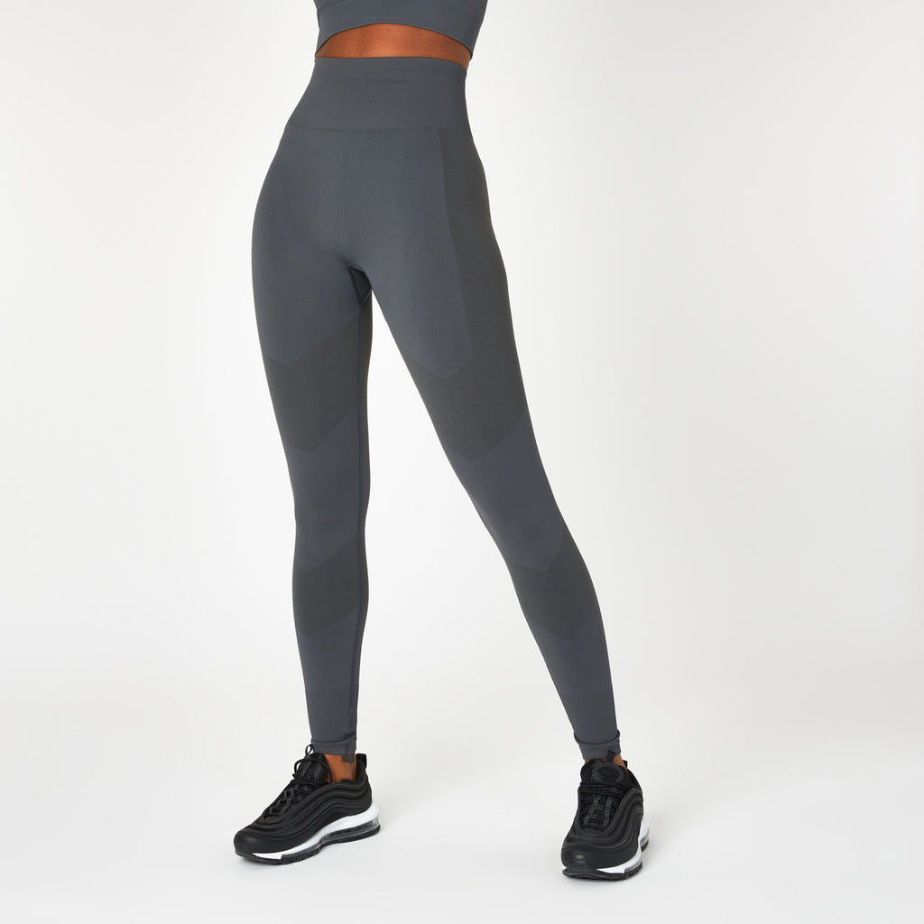 Everlast Women's Super High Waisted Racer Leggings Grey